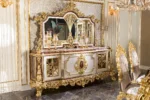 Barok Dining Room Mirrored Console