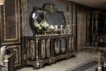 Black Monaco Dining Room Mirrored Console