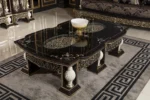 Black Monaco Living Room Coffee Table