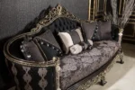 Black Monaco Living Room Exclusive Sofa Detail