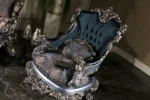 Blue Cavalli Living Room Chair Detail