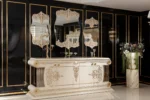 Cream Lyon Dining Room Mirrored Console