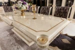 Cream Lyon Dining Room Table