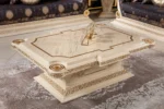 Cream Lyon Living Room Coffee Table