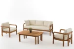 Defne Garden Sofa Set Wide Angle