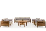 Gloster Garden Sofa Set Wide Angle