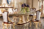 Gold Cavalli Dining Room Detail