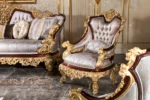 Gold Cavalli Living Room Chair