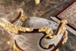 Gold Cavalli Living Room Chair Detail