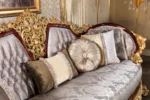 Gold Cavalli Living Room Sofa Detail