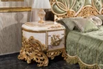 Gold Elnor Bedroom Nightstand