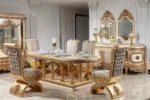 Gold Hanzade Dining Room Detail