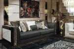 Hera Living Room Black Sofa