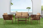 Hilda Garden Sofa Set Wide Angle