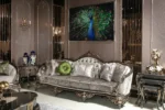 Lida Living Room Chesterfield Sofa