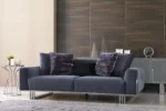 Prizma Living Room Navy Blue Sofa