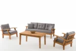 Queens Garden Sofa Set Wide Angle