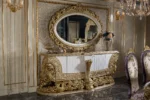 Ronesans Dining Room Mirrored Console