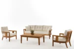 Rose Garden Sofa Set Wide Angle